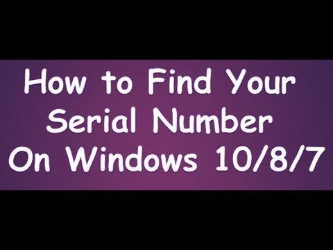 Find Windows 10 Serial Number